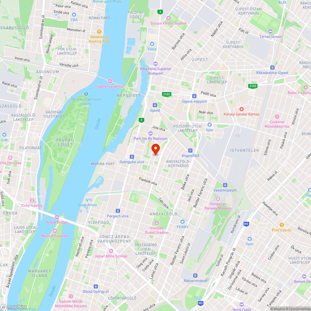 BP13 felgyújtott parkolóautomata bejelentés helye