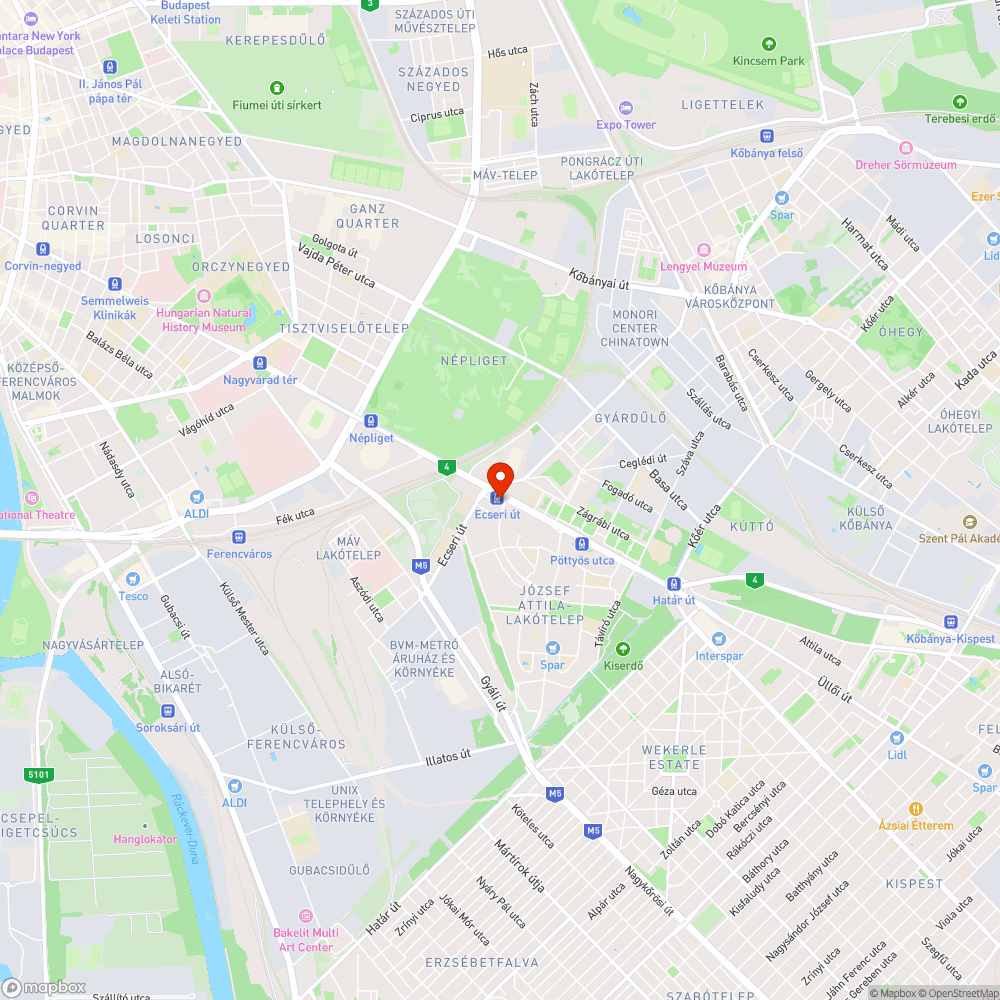 Szemétben úszik az Ecseri úti megálló környéke bejelentés helye