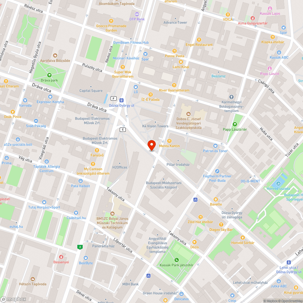 Megrongált korlátok bejelentés helye