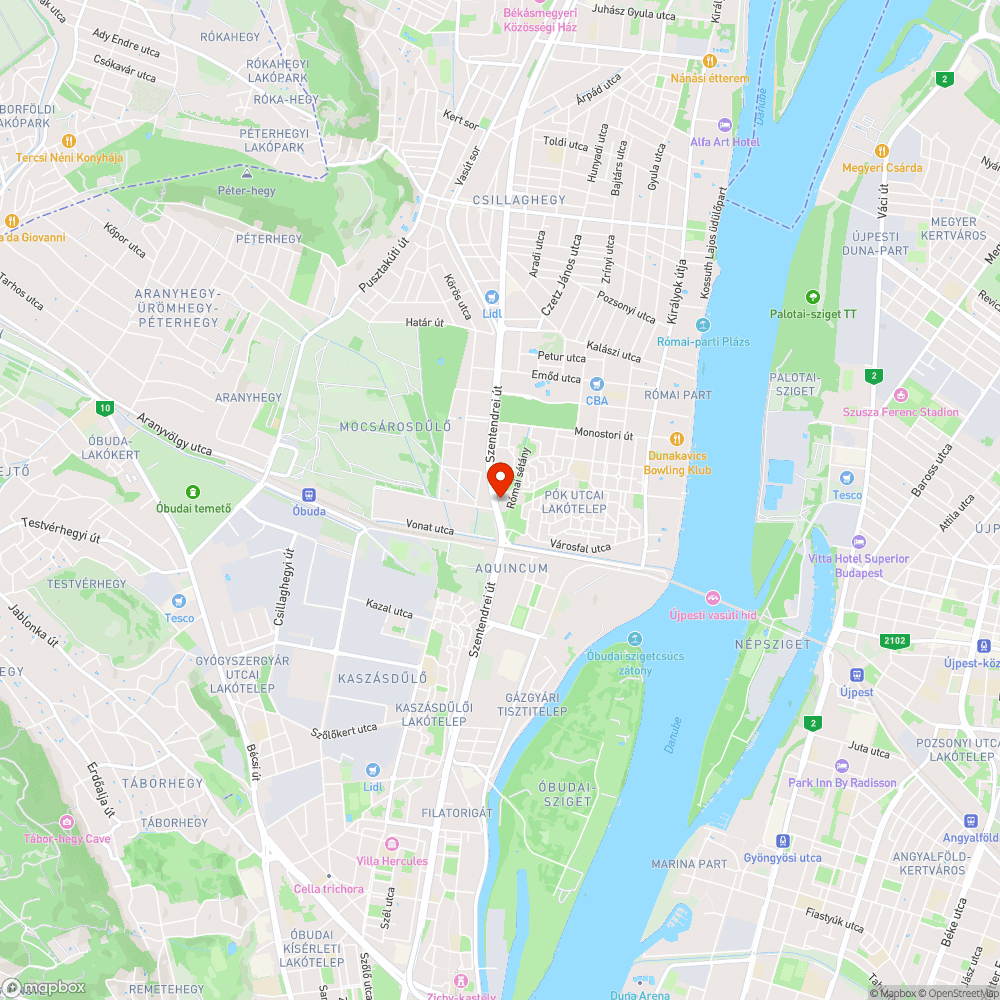 Széttört pad bejelentés helye