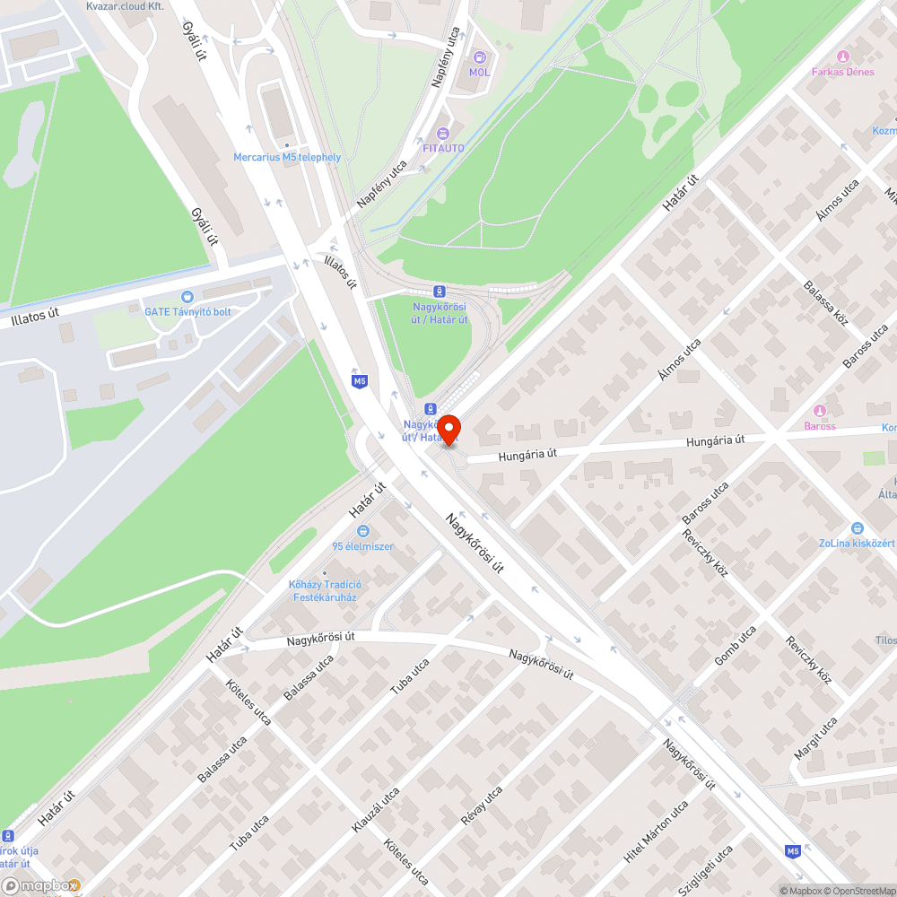 Telefonfülke betört üveggel bejelentés helye