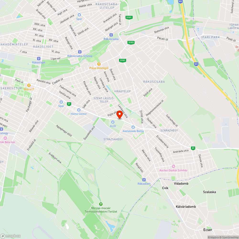 Hiányzó zebra a Pesti út-Szabadság sugárút kereszteződésénél bejelentés helye