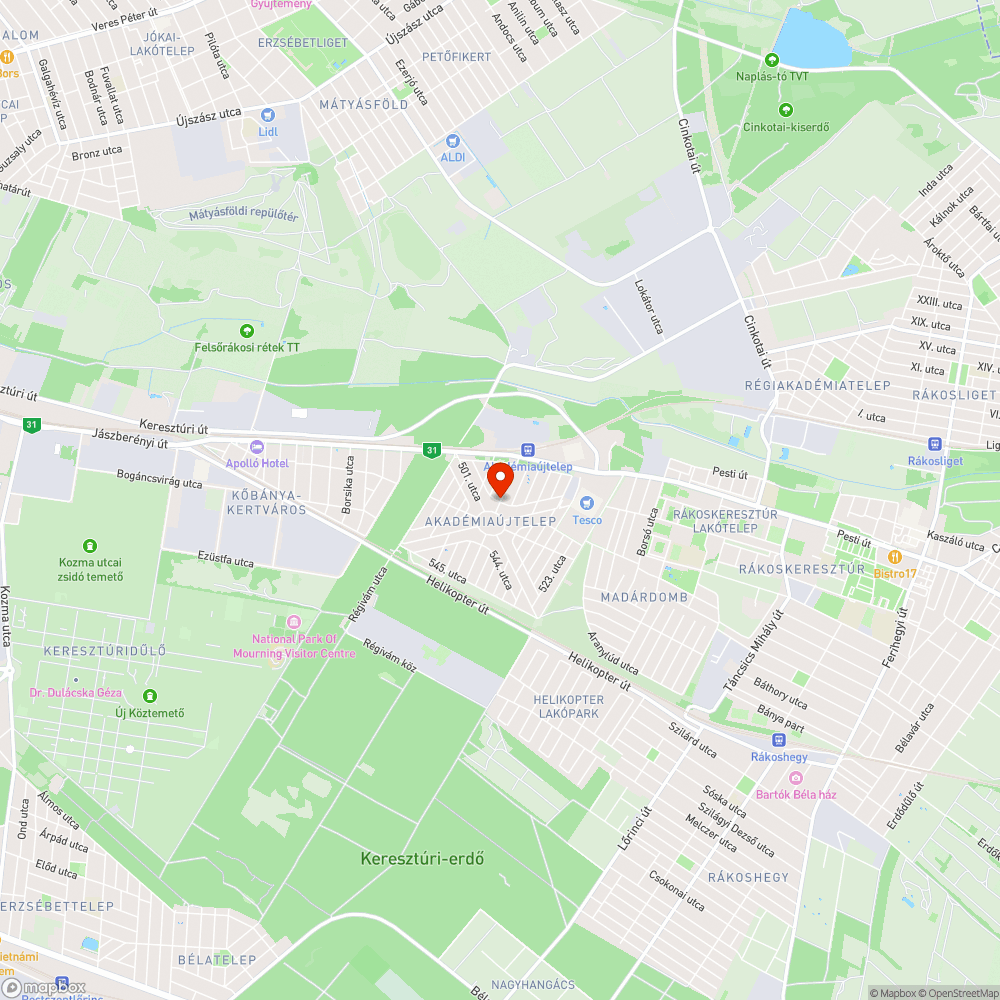 Rozsdás transzformátor ház (10521) bejelentés helye