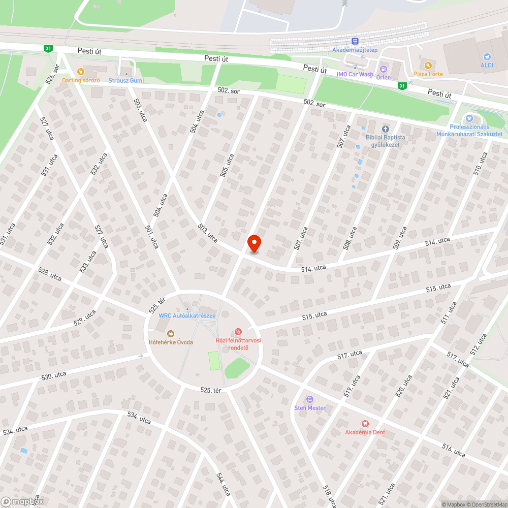 Eldugult lefolyó bejelentés helye