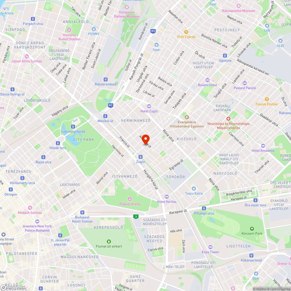 Elhagyott jármű bejelentés helye