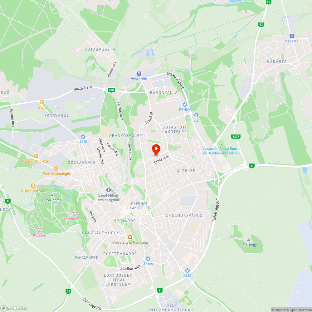 Parkoló bejelentés helye