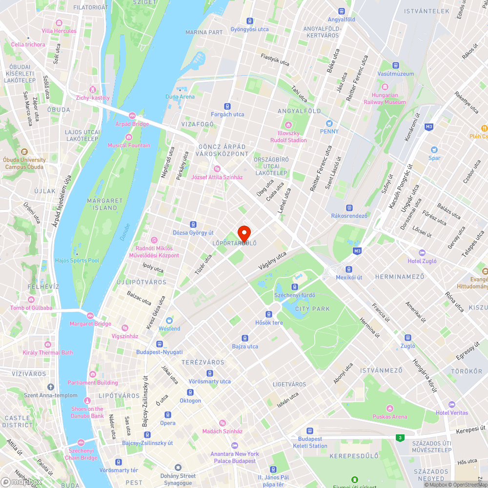 Lehel út villamos és úttest elválasztása és járda szigetek bejelentés helye