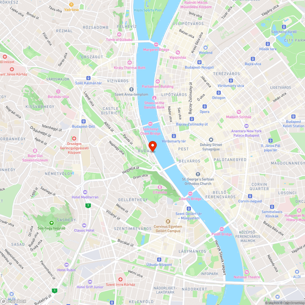 Tócsa a kerékpár úton bejelentés helye