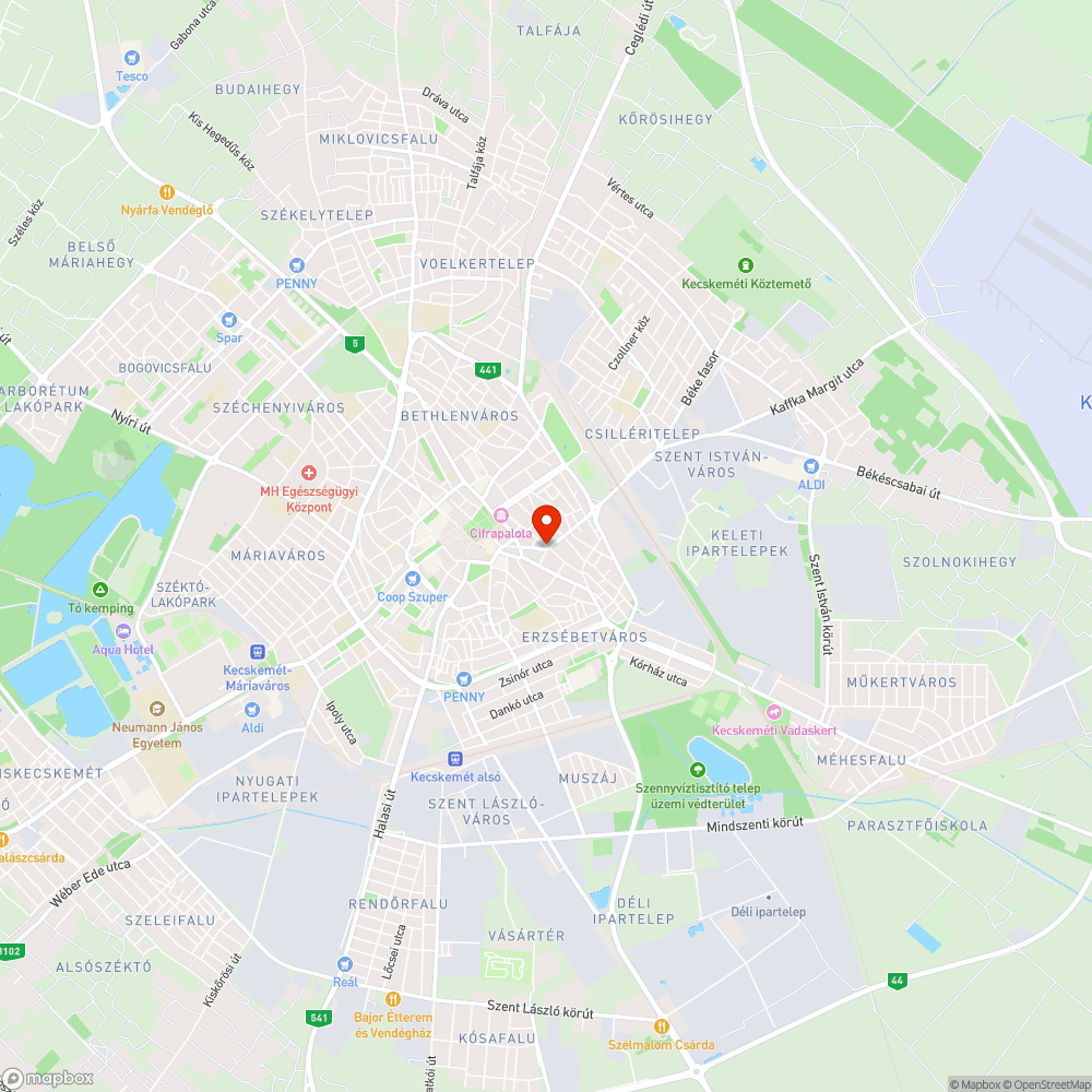 Ágak takarják a táblát bejelentés helye