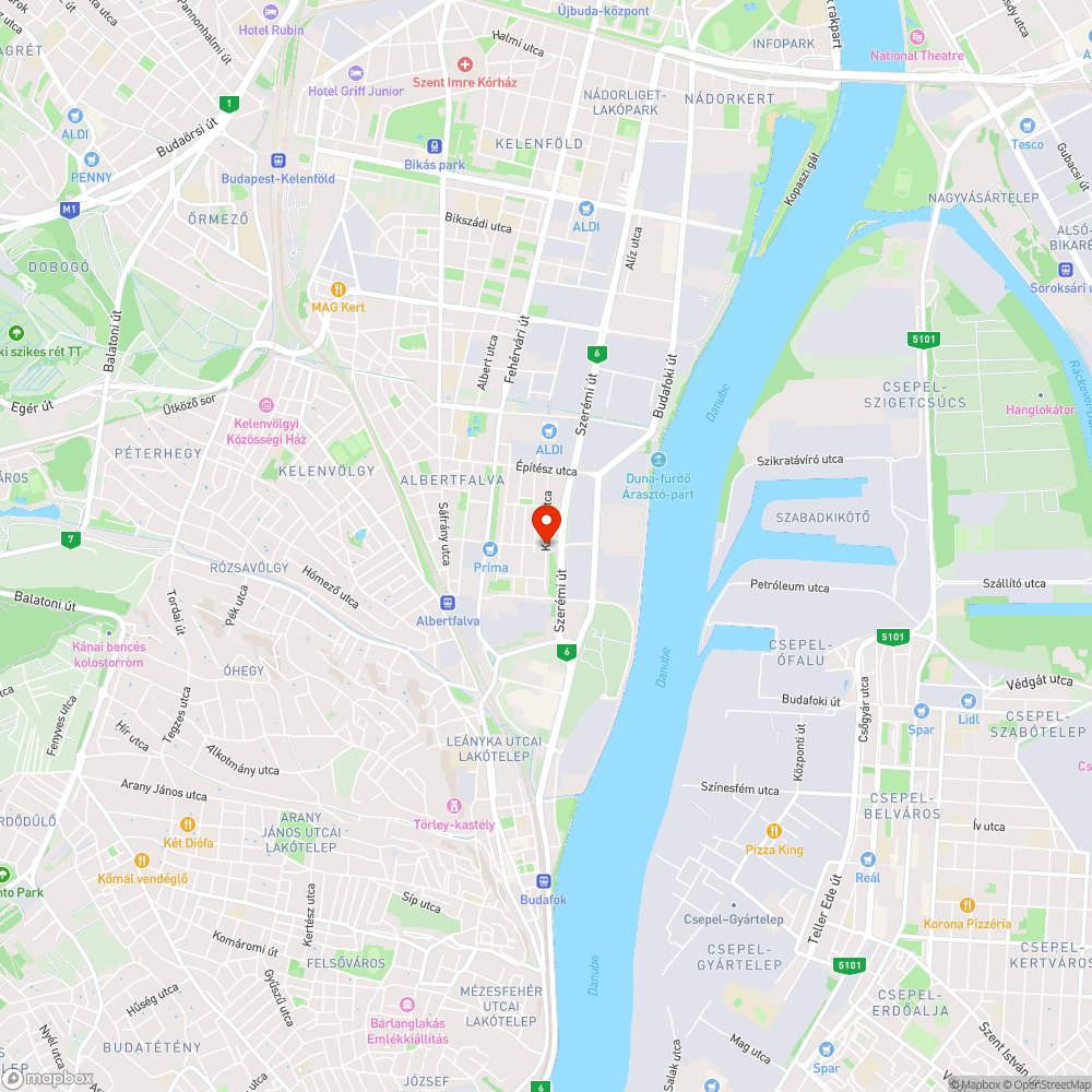 Rossz/hiányos útburkolat bejelentés helye