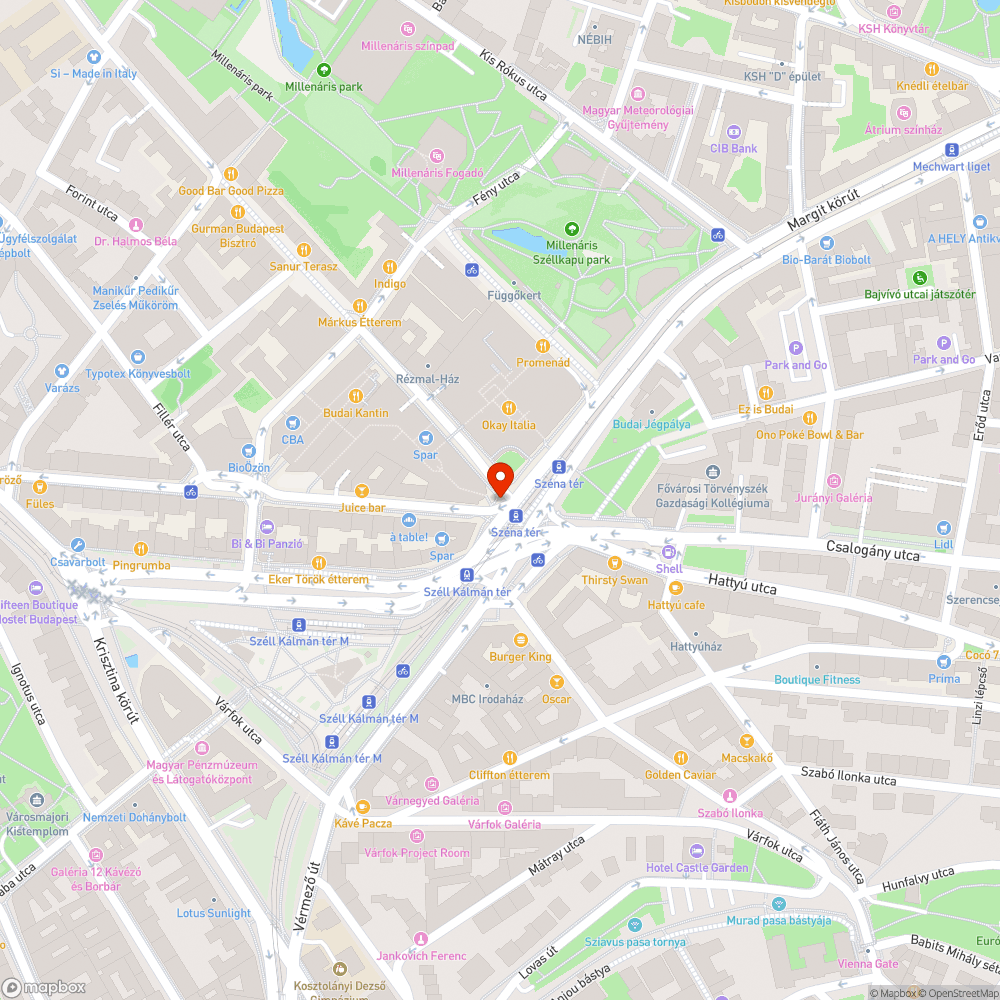 Kerékpáros átkelő bejelentés helye