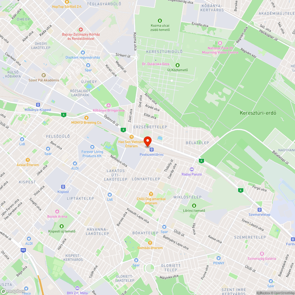 Zöldel a peron bejelentés helye