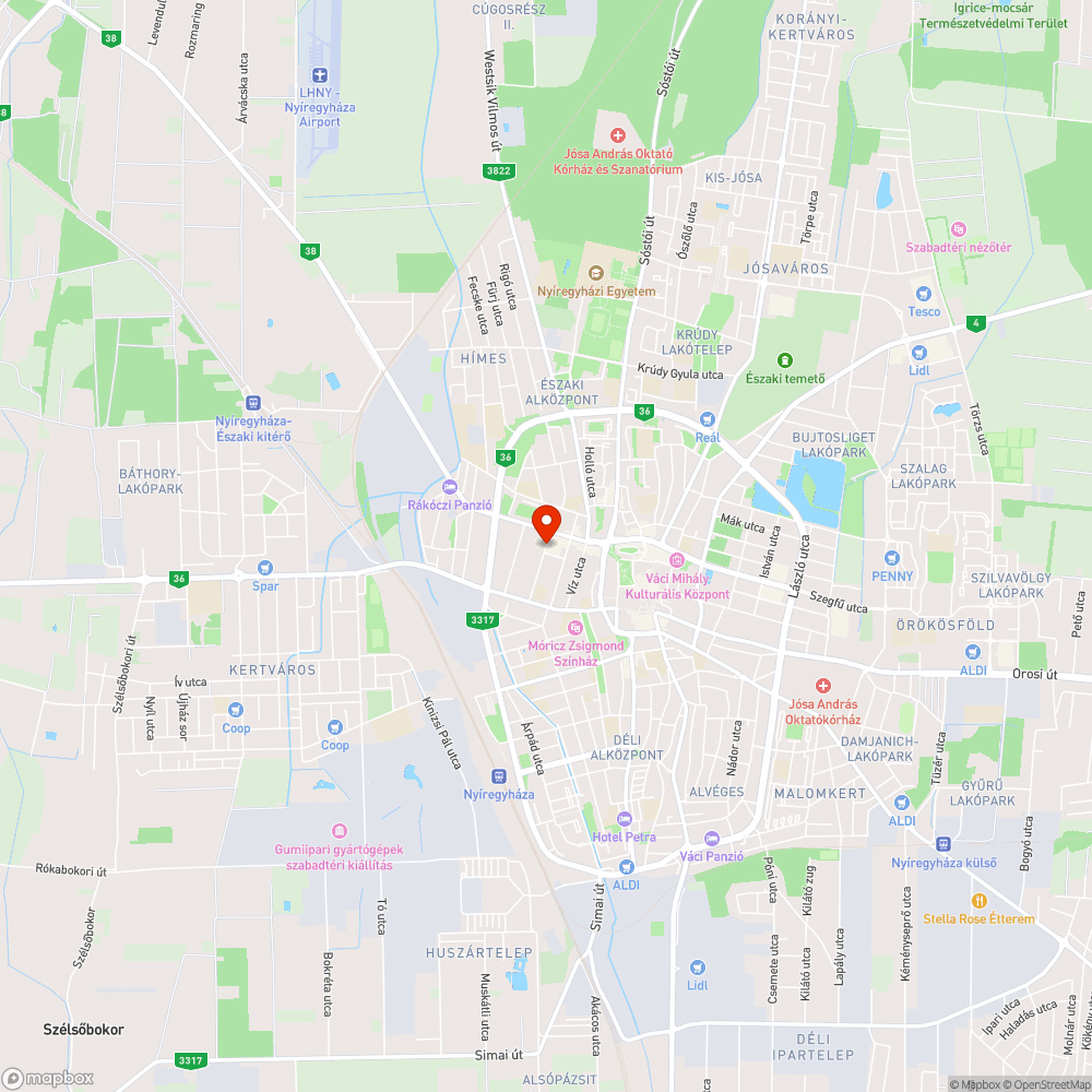 Nyíregyháza belvárosi állapotok bejelentés helye