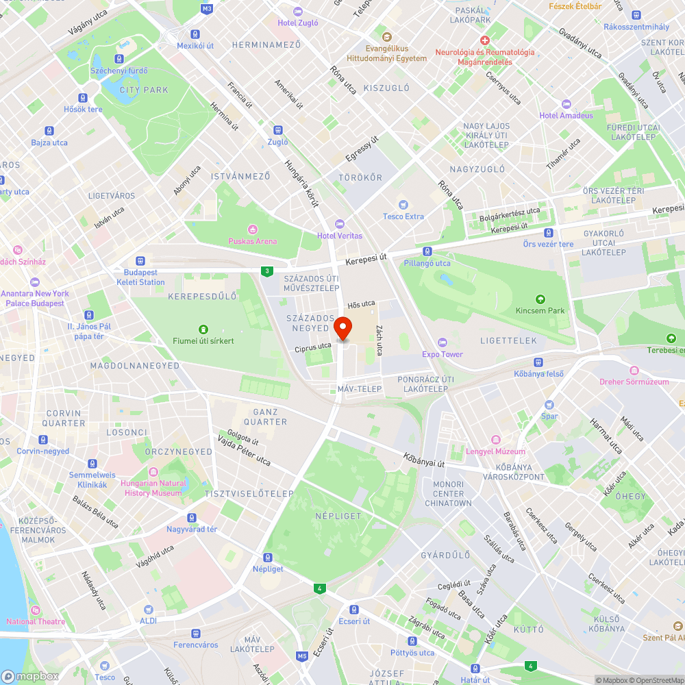 Törmelék az úton bejelentés helye