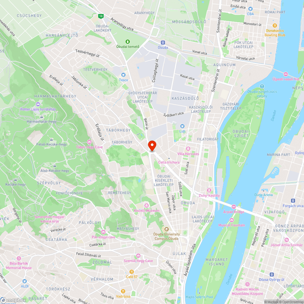 III. Bécsi út - Vörösvári út járdahiba bejelentés helye