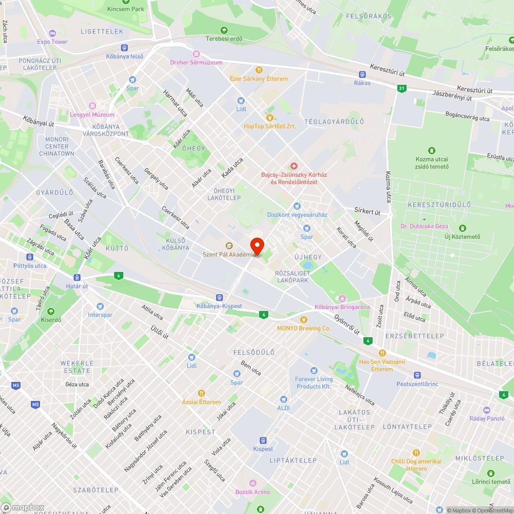 Beszakadt akna - Gergely utca bejelentés helye