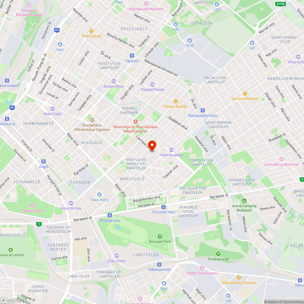 Mély kátyúk bejelentés helye