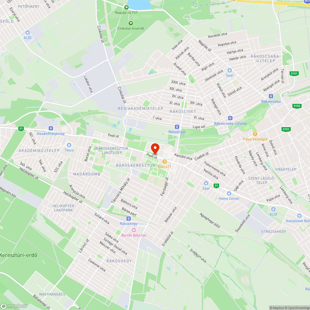 Hatalmas bokor (néha patkányokkal) és WC-nek is használva bejelentés helye