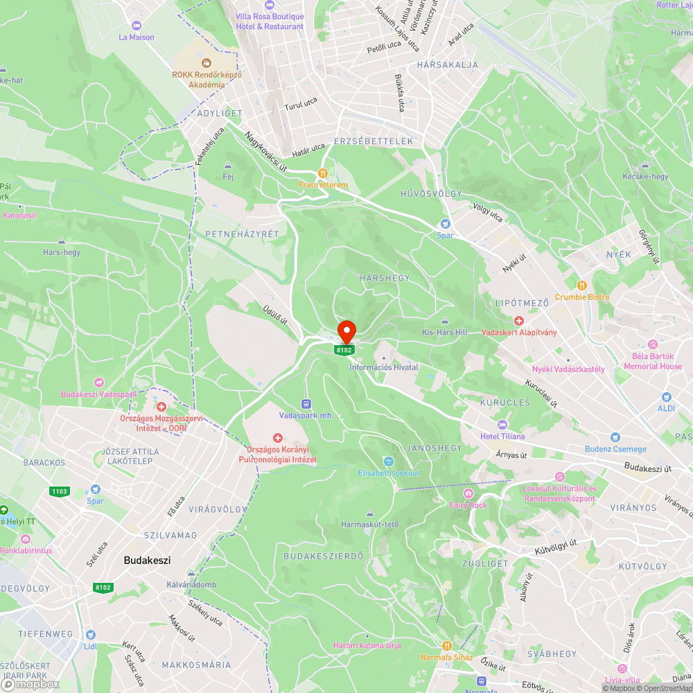 Út szézesett bejelentés helye