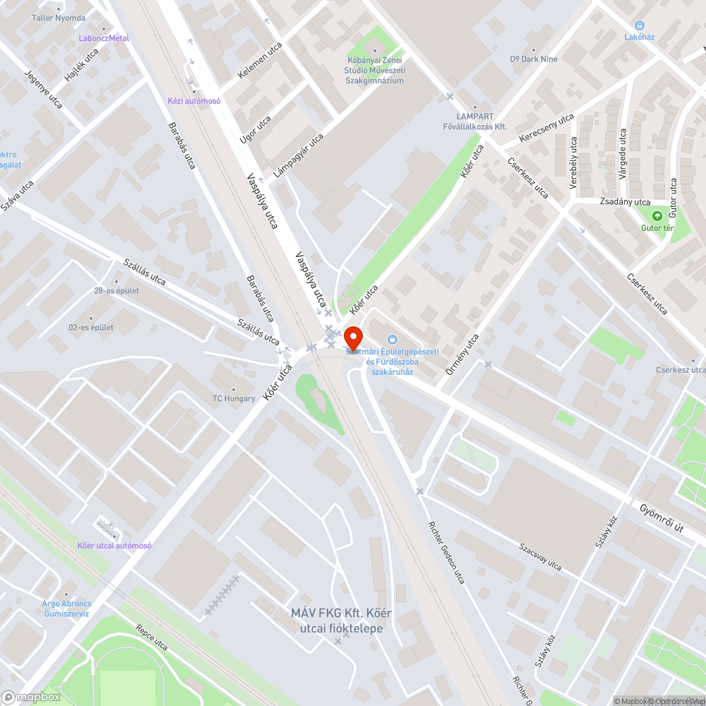 Gyömrői úti gázvezeték-építés utáni helyzet bejelentés helye