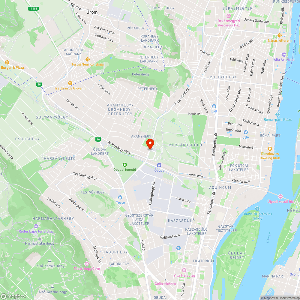 Aranyhegyi úti lámpa átgondolása bejelentés helye