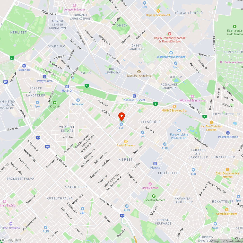 Közműmunkák után a gyalogosátkelőhely felfestése eltűnt bejelentés helye