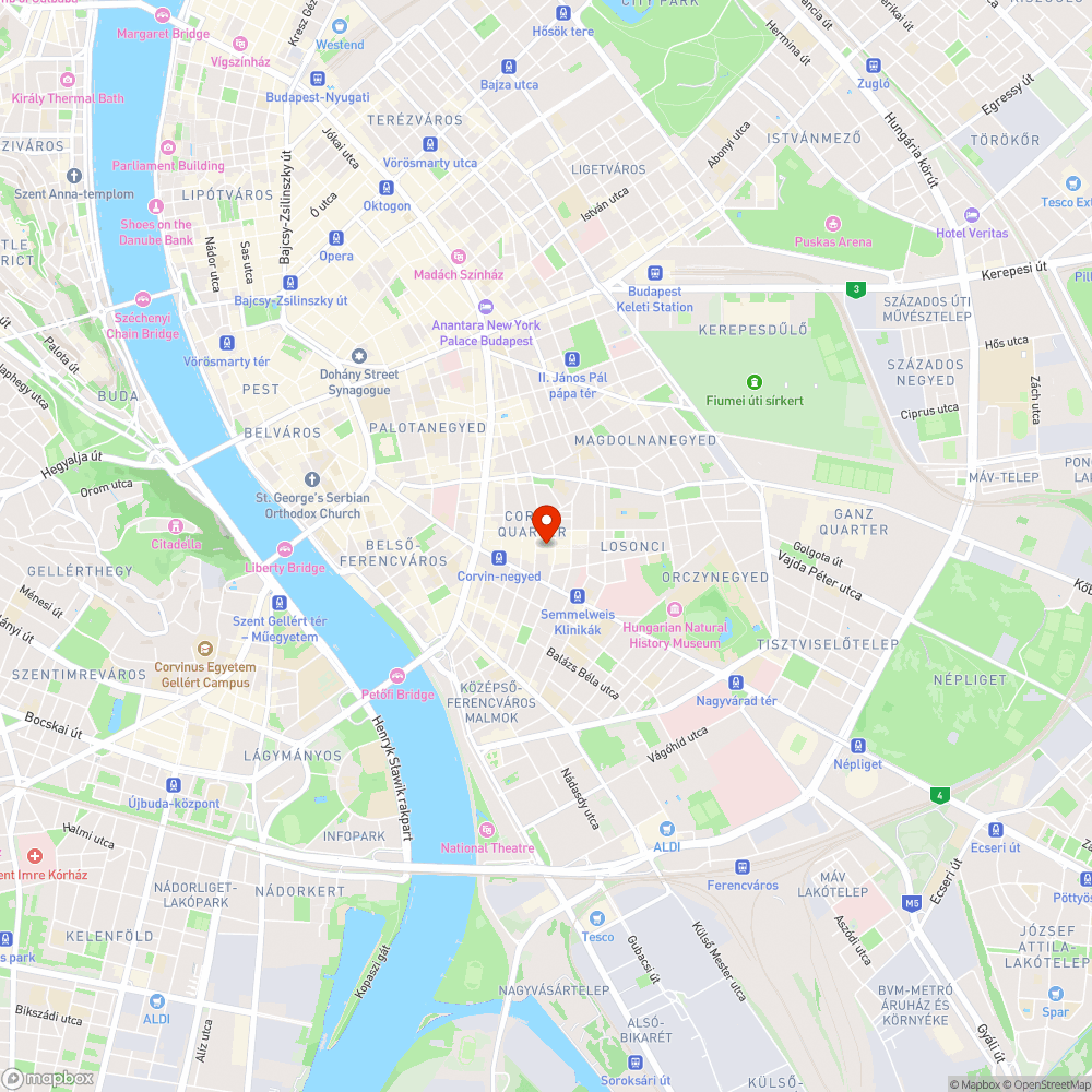 Corvin sétány burkolatának tisztítása szükséges bejelentés helye