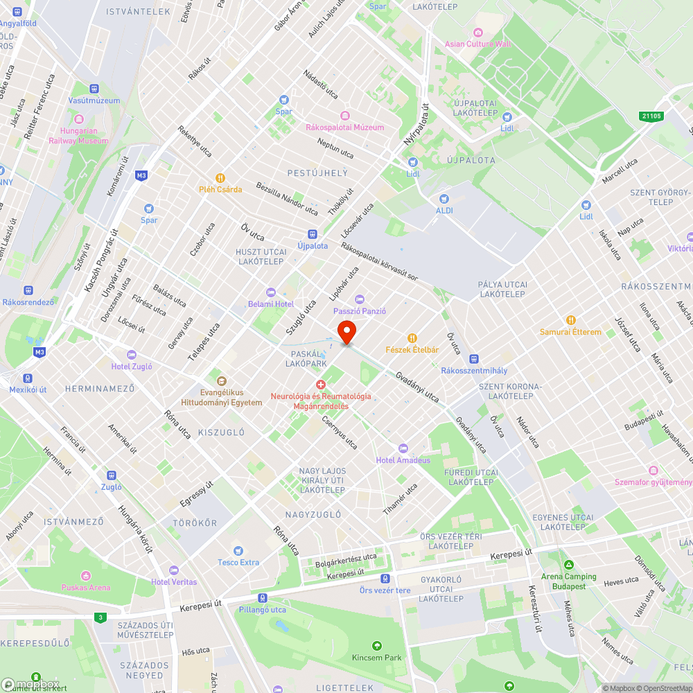 Leszakadt szemetes bejelentés helye