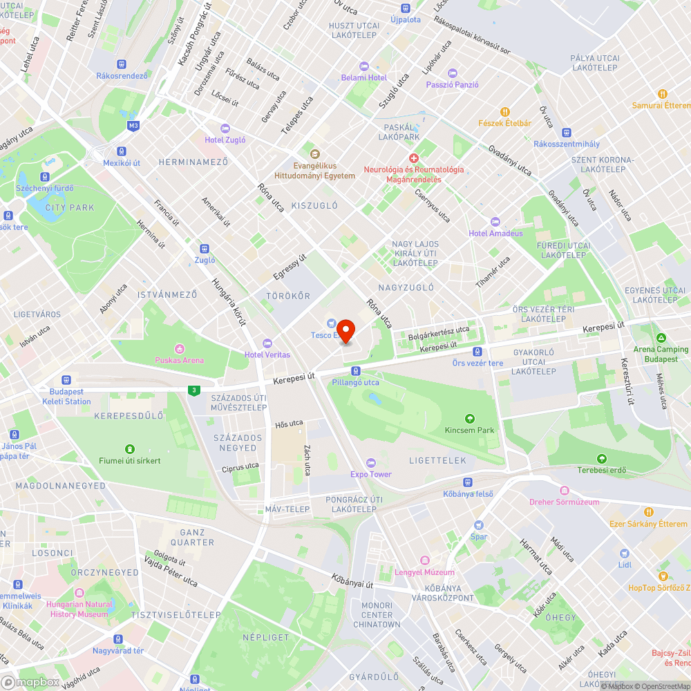 Betondarabok hullanak a járdára bejelentés helye