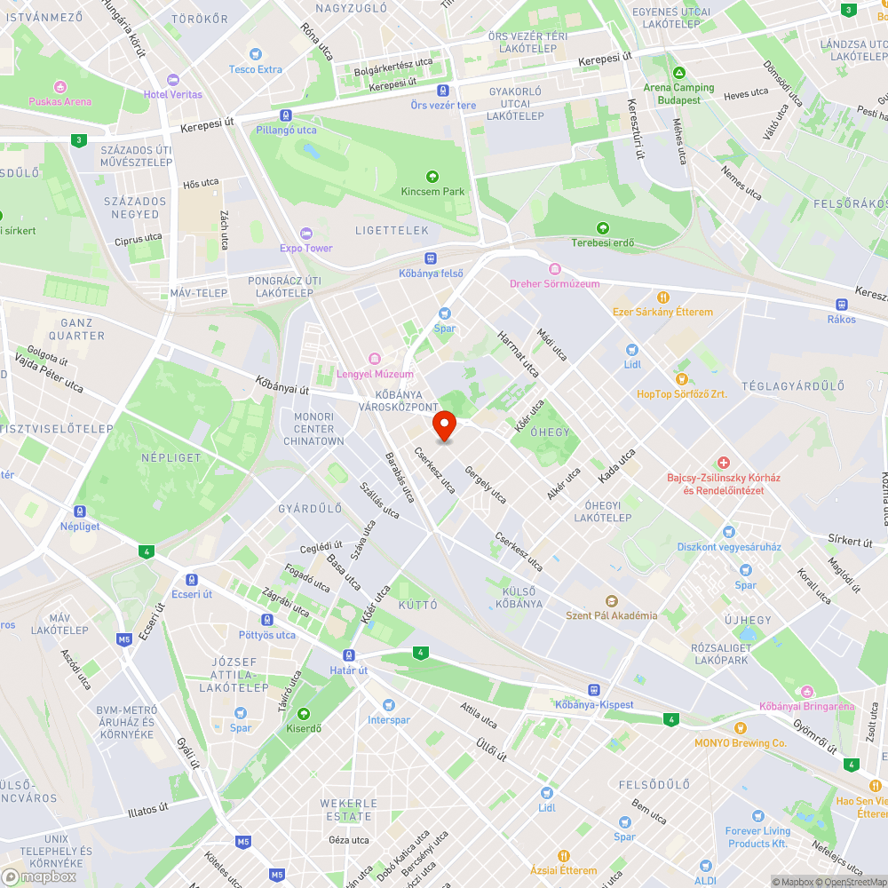 Ihász utca/Gergely utca kereszteződés táblái bejelentés helye