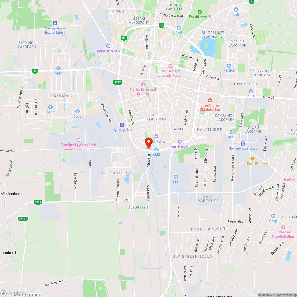 Fekvő rendőr bejelentés helye