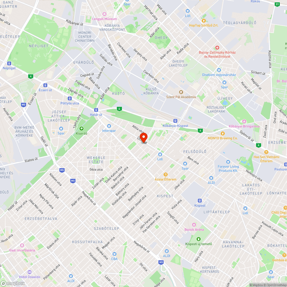 Lekopott utca tábla bejelentés helye