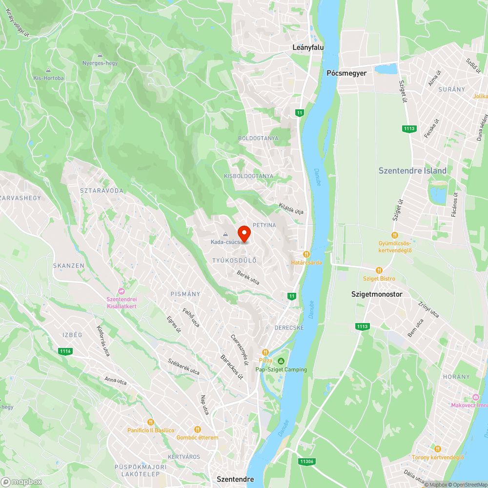 Hajnal utca kátyúk bejelentés helye