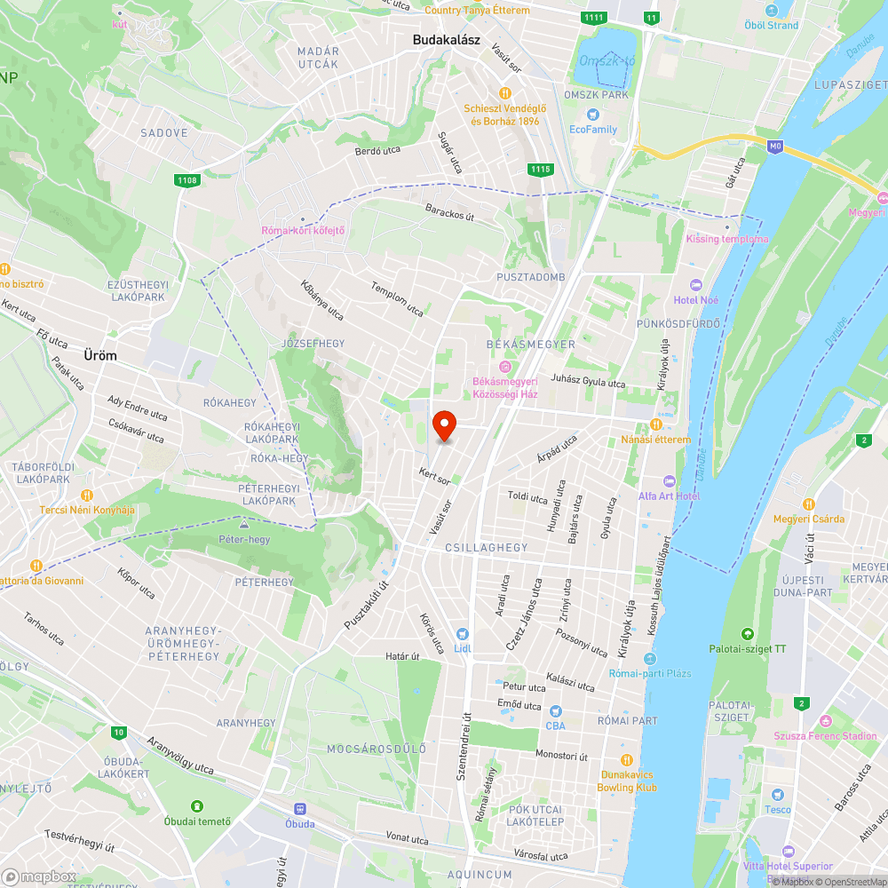 Kátyú bejelentés helye