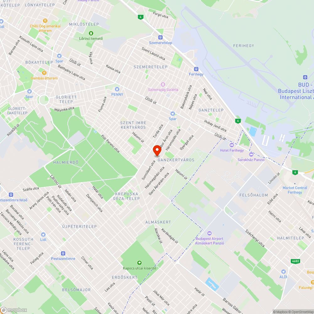 Tucatnyi kátyú a Ganzkertvárosban bejelentés helye