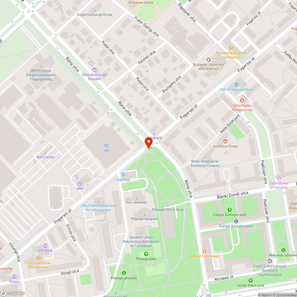 Kiszáradt fa bejelentés helye