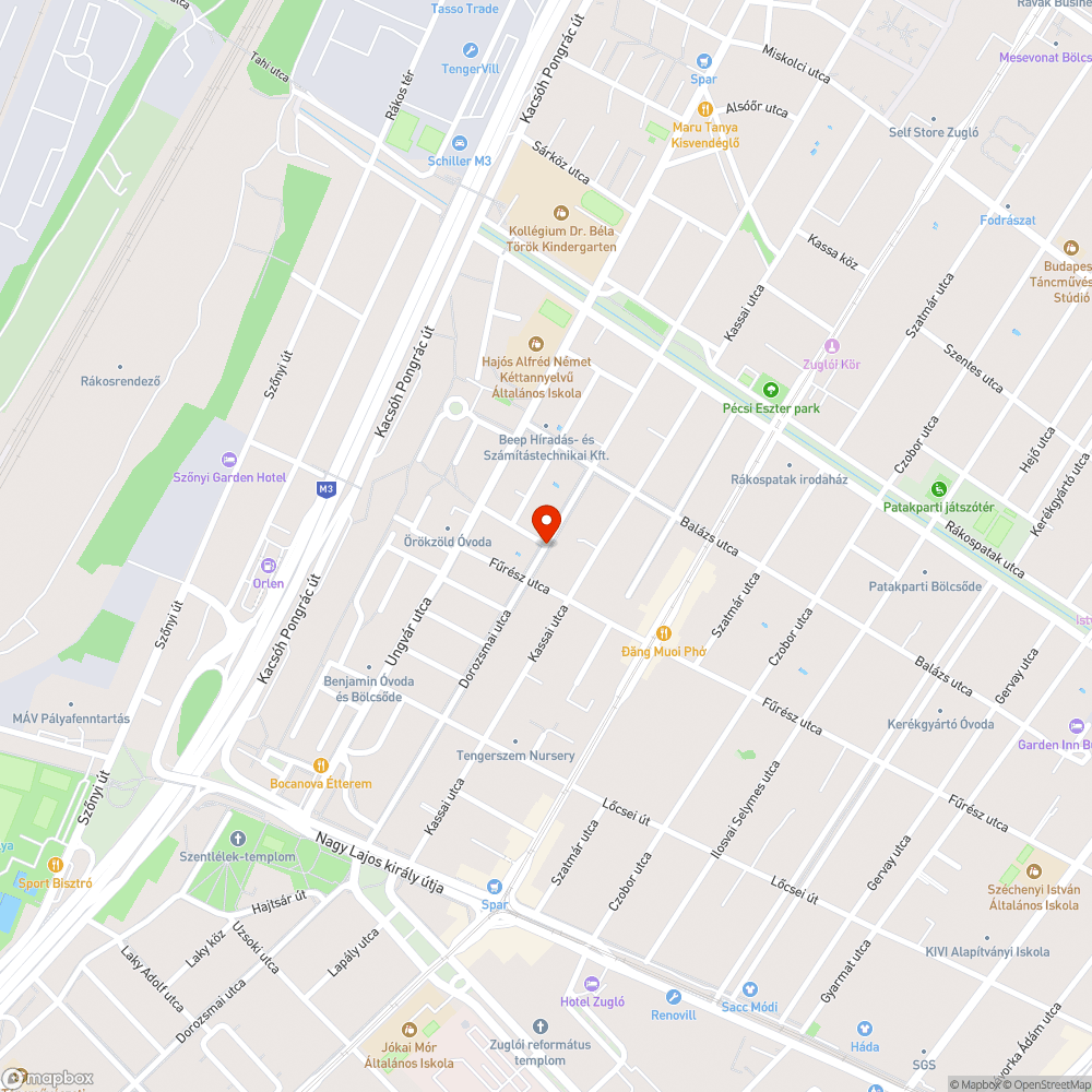 Sötét Dorozsmai utca kátyúkkal bejelentés helye