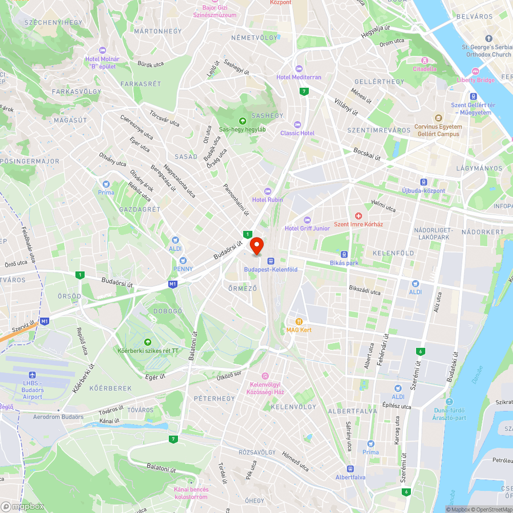 Buszmegálló vájat bejelentés helye