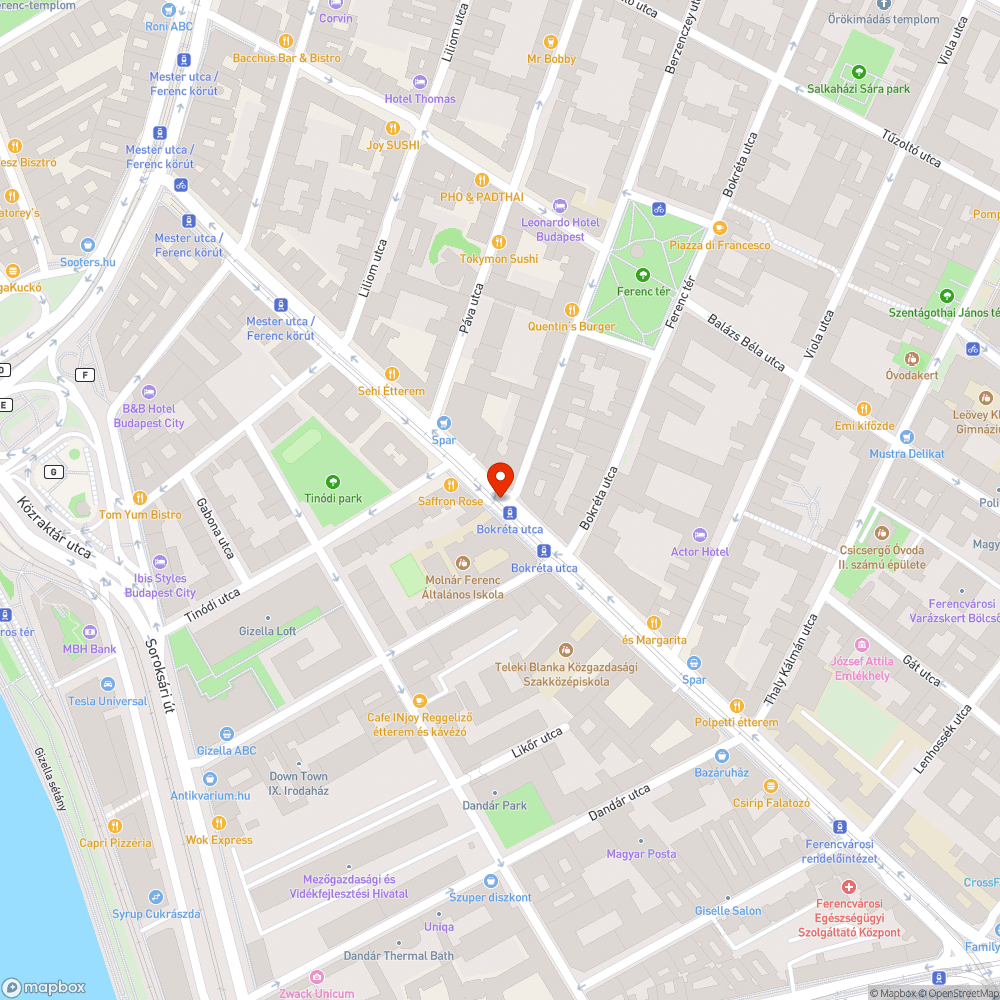 Kiszáradt fa bejelentés helye