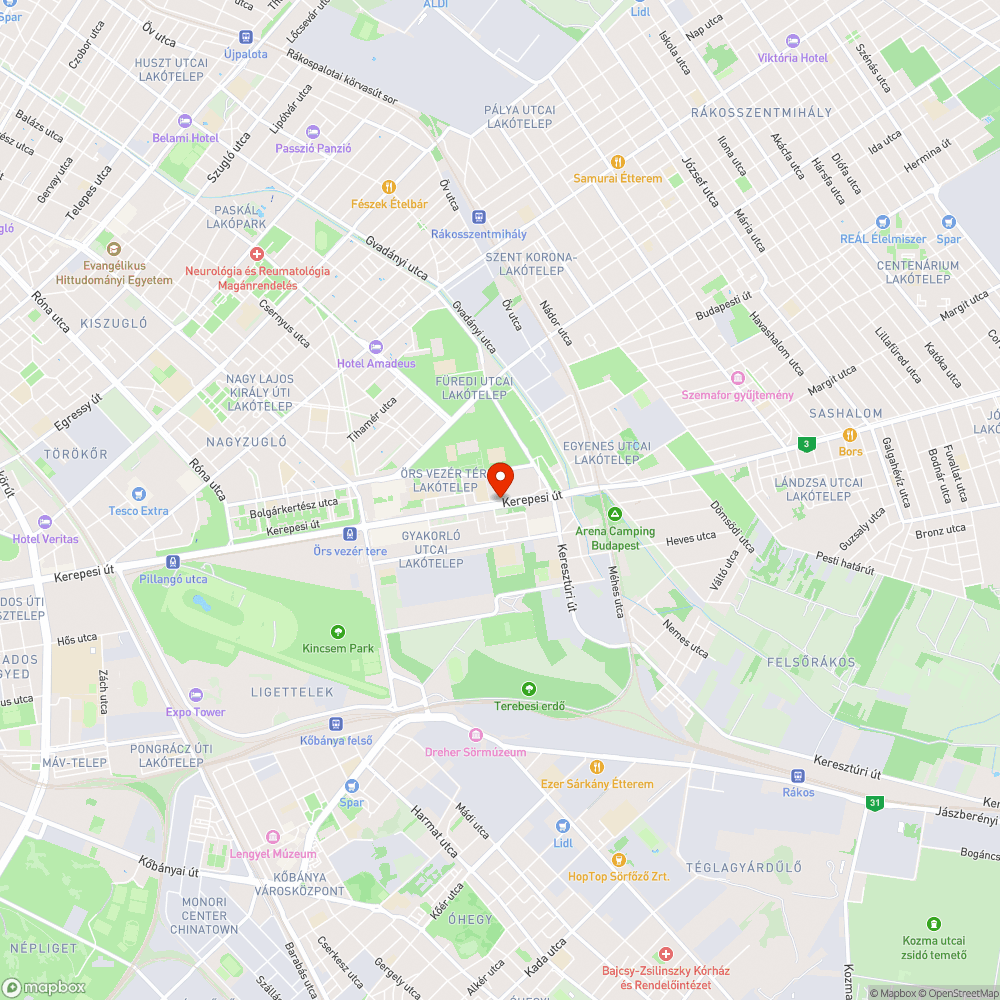 Megint kidobott bútorok a Kerepesi út 130-nál bejelentés helye