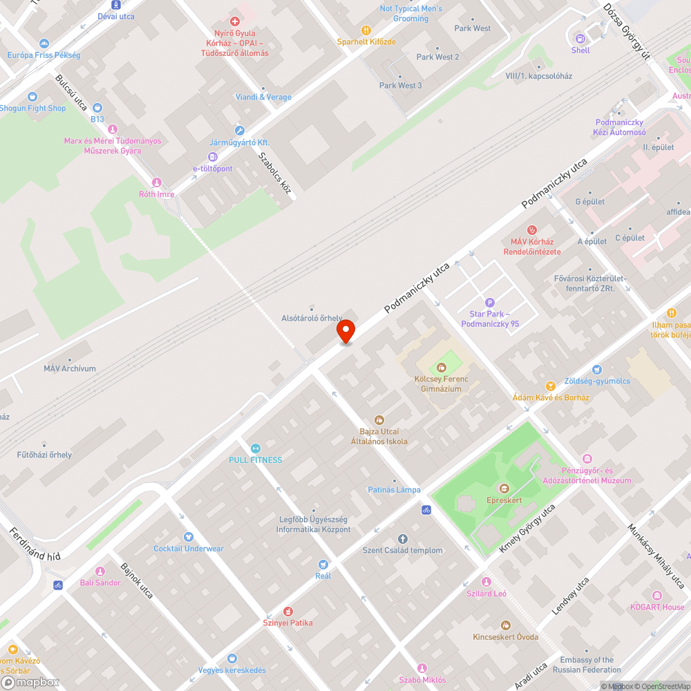 régi és  új villanypózna bejelentés helye