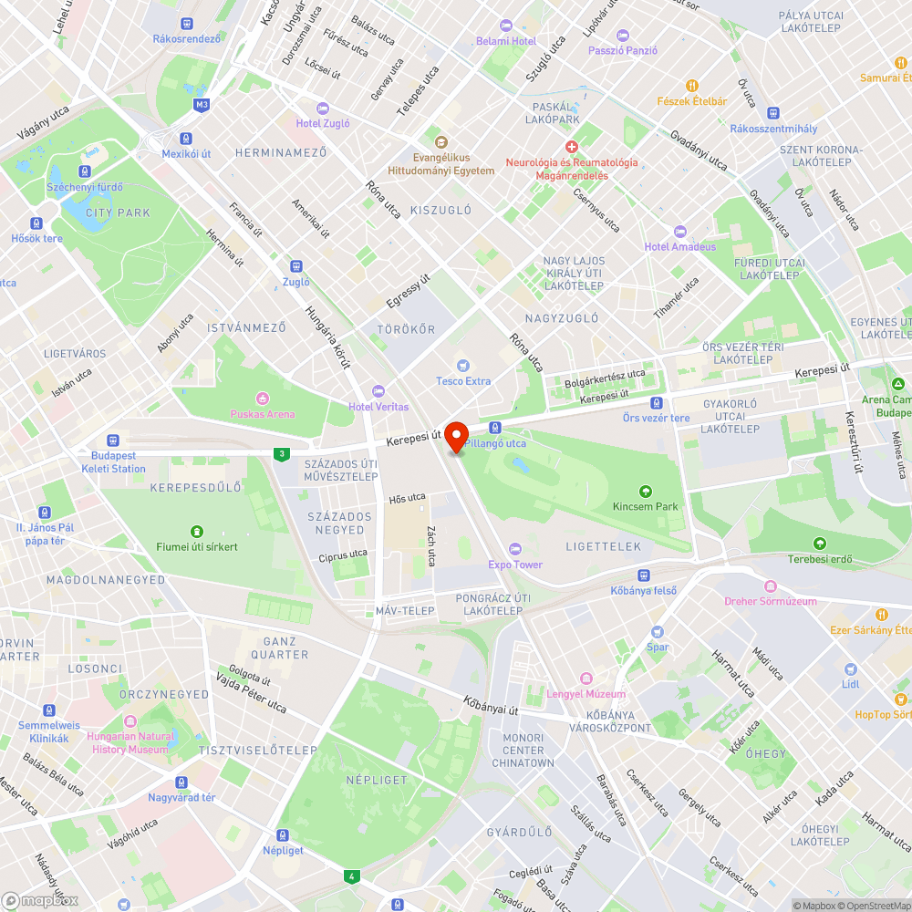 Hiányzó kerékpárút tábla bejelentés helye