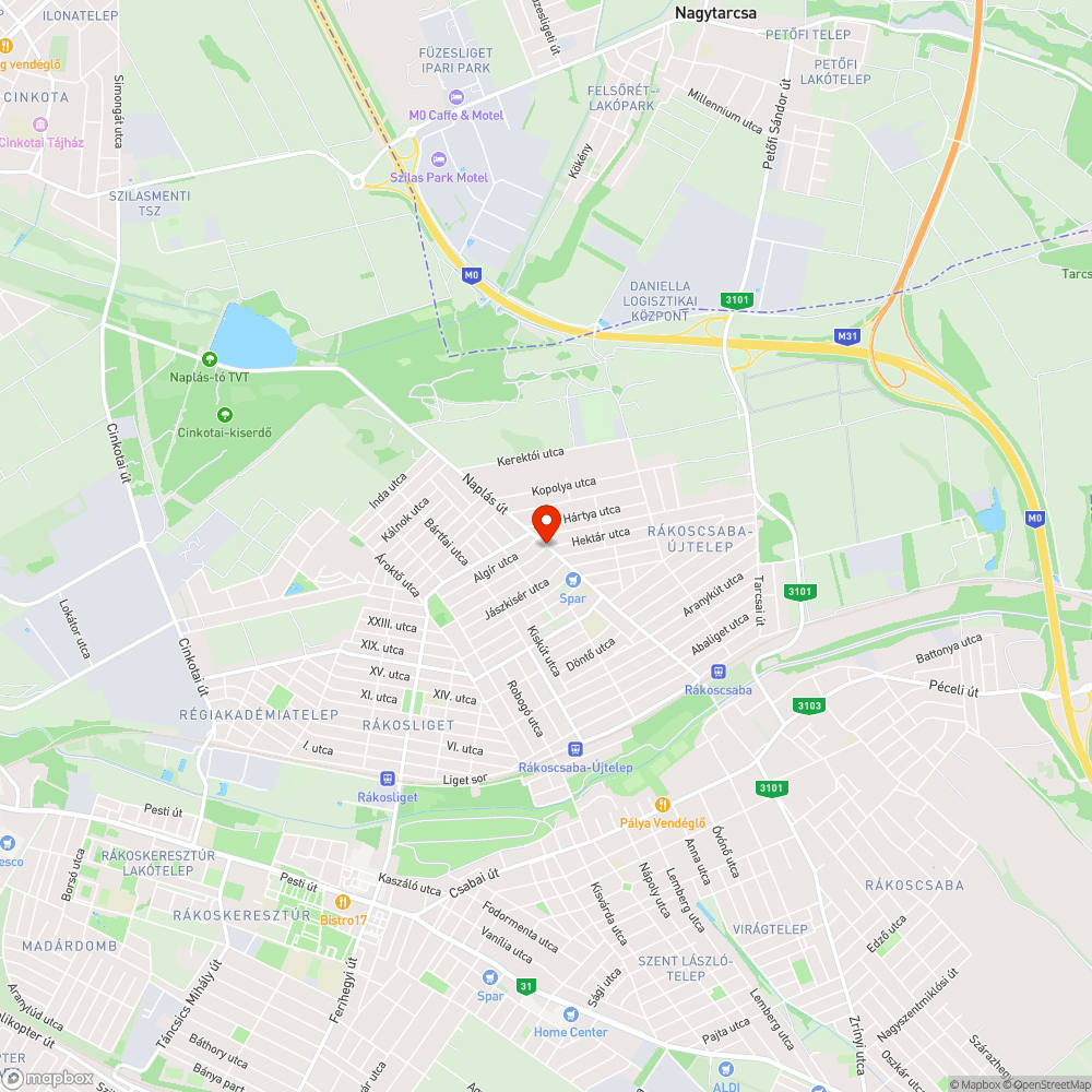 Balesetveszélyes járdaszakasz bejelentés helye