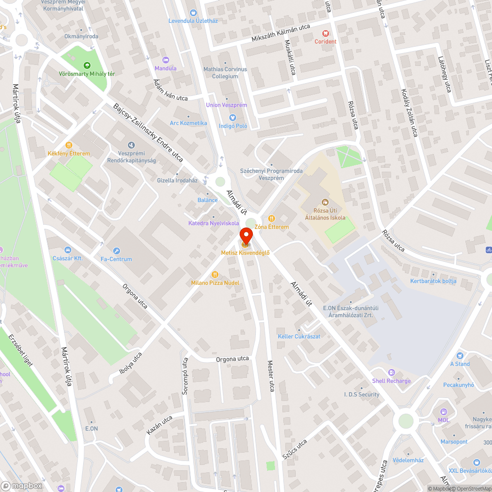 Elhagyott, törött autó bejelentés helye