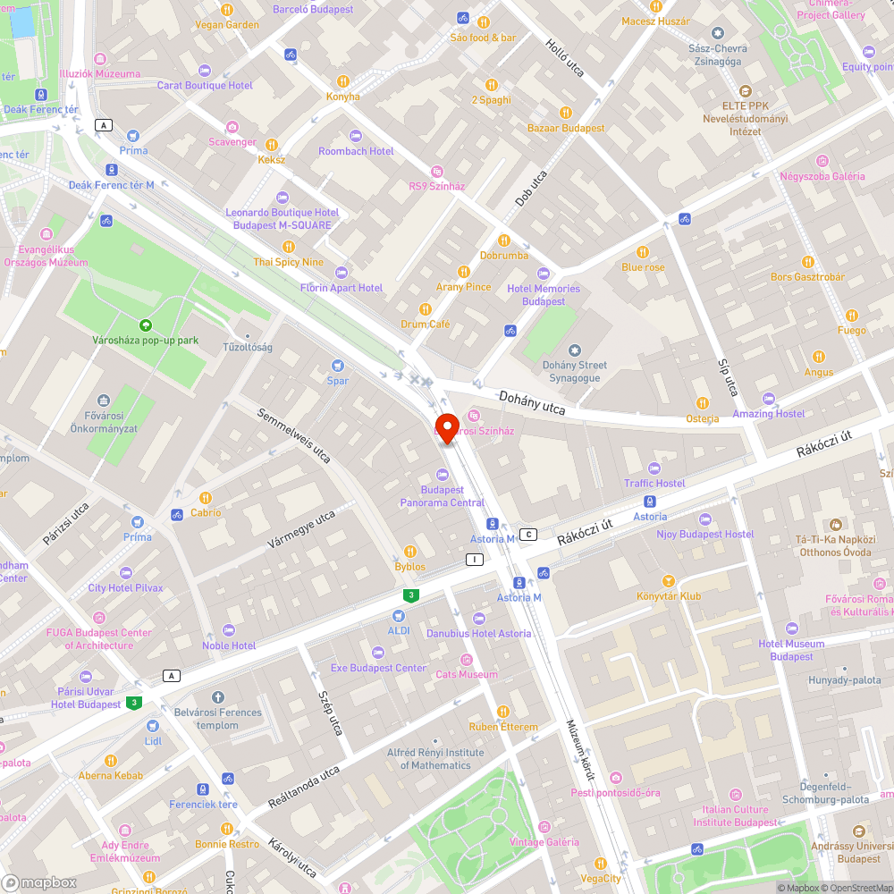 Metrópótlás után helyre nem állított forgalmi rend bejelentés helye