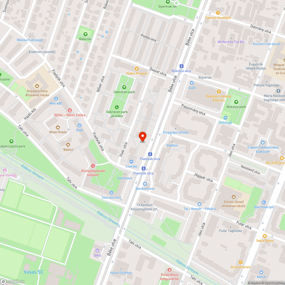 Kiszáradt facsemete bejelentés helye