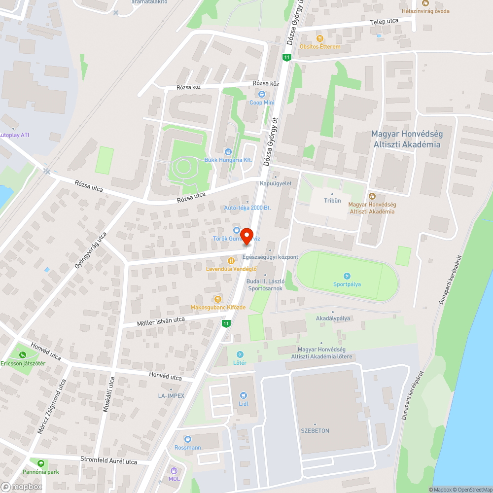 Aknafedél bejelentés helye