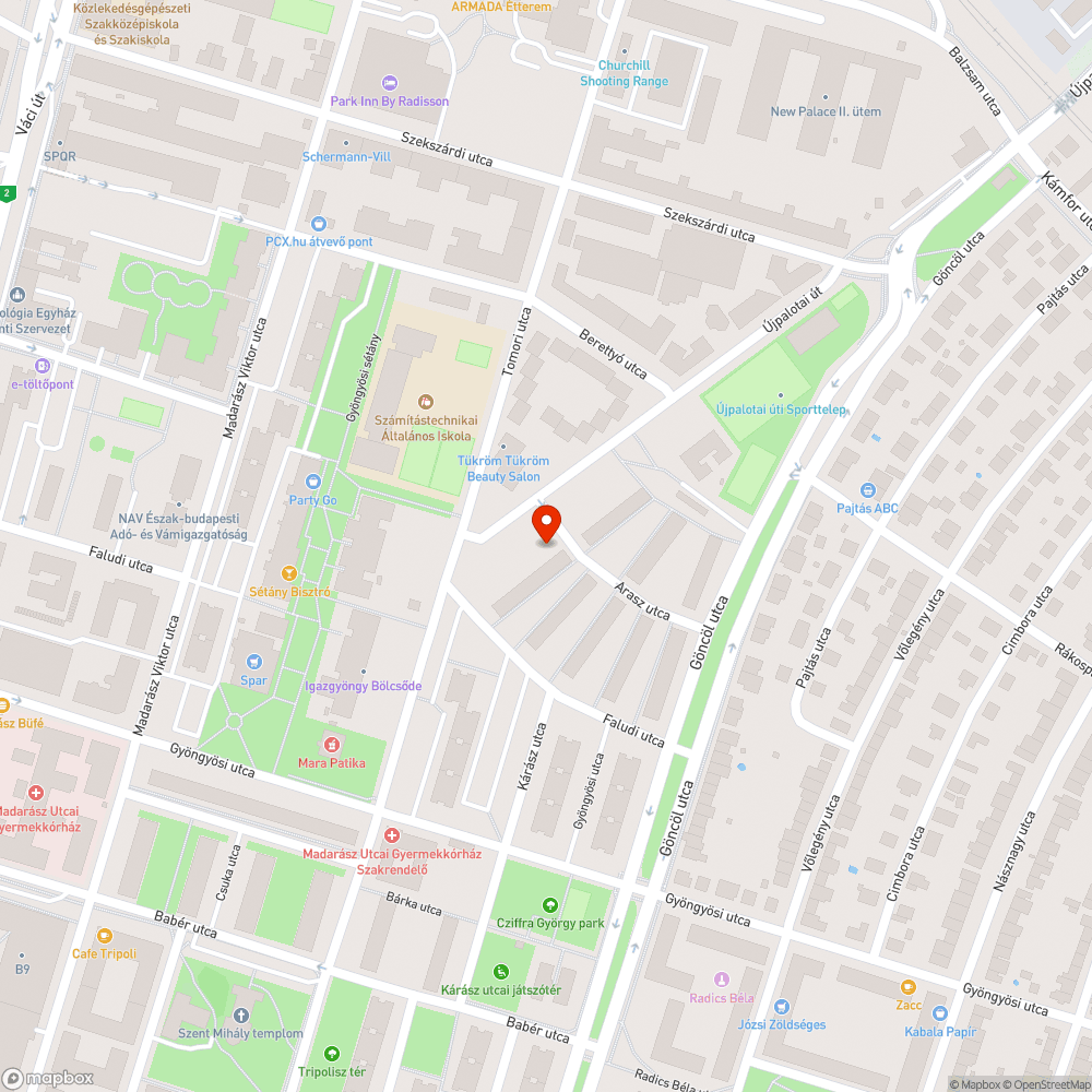 Elhalt fa bejelentés helye