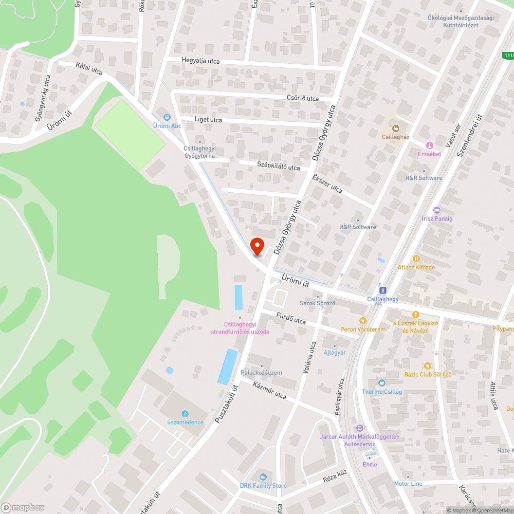 Járdára belógó növényzet bejelentés helye