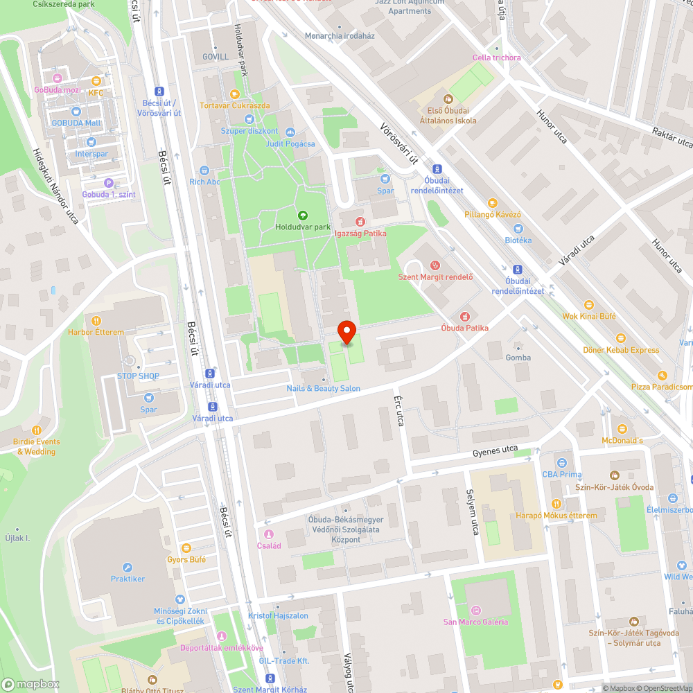 Kiszáradt fák bejelentés helye